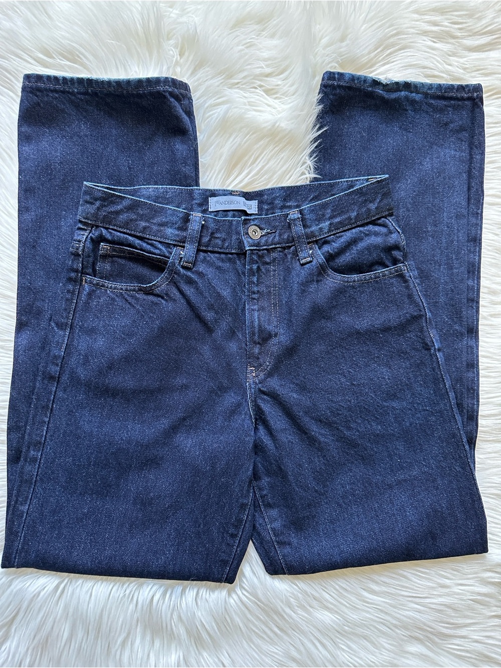Uniqlo JW Anderson Navy Blue Straight Jeans - Picture 3 of 6
